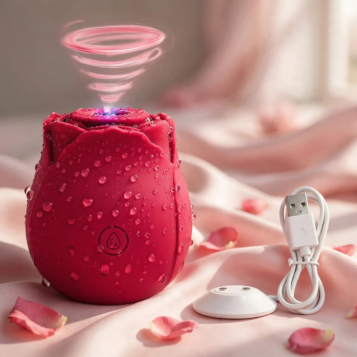 The Rose suction toy in classic red